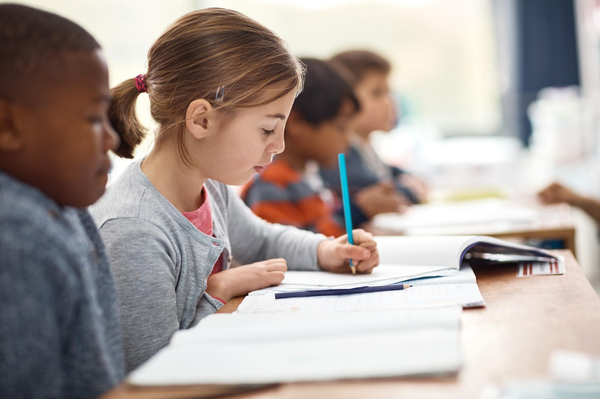 children in classroom