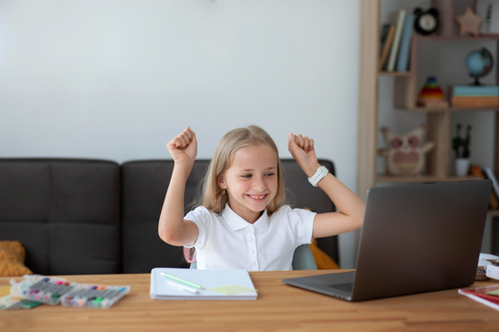 Child Working Online Picture